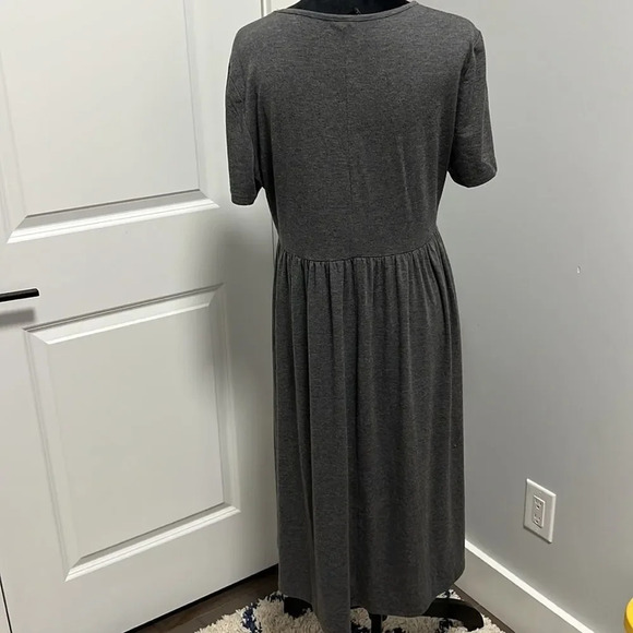 Shein Grey Jursey Fit and Flare Dress size M - Picture 4 of 4
